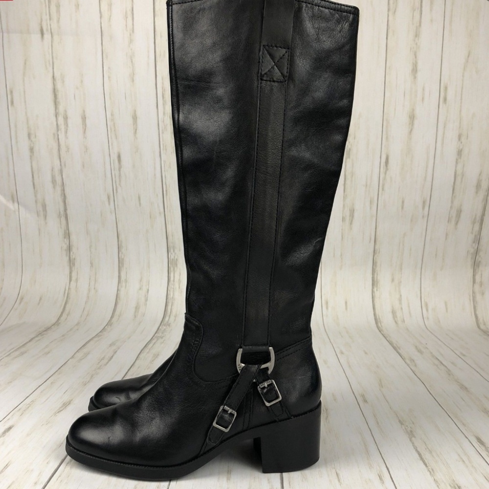 Ralph Lauren "Calvin" Leather Riding Boots - Picture 3 of 8